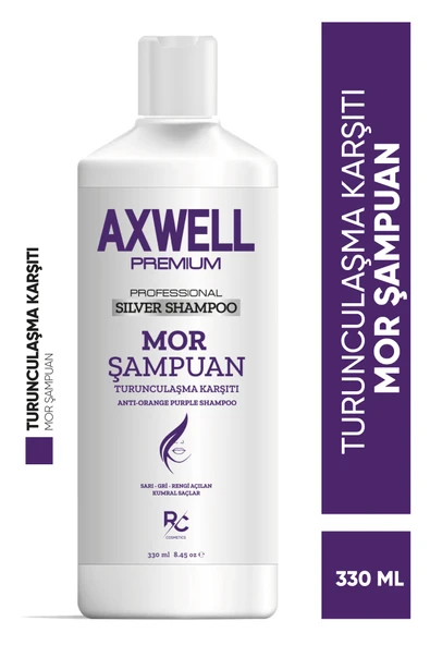 Axwell Premium Professionel Silver Shampoo (Turunculaşma Karşıtı Mor Şampuan) 330ml ürün görseli 1