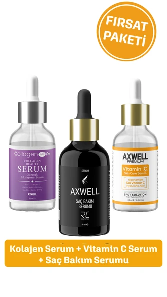 Üçlü Serum Paketi (Saç ve Cilt İçin) ürün görseli 1
