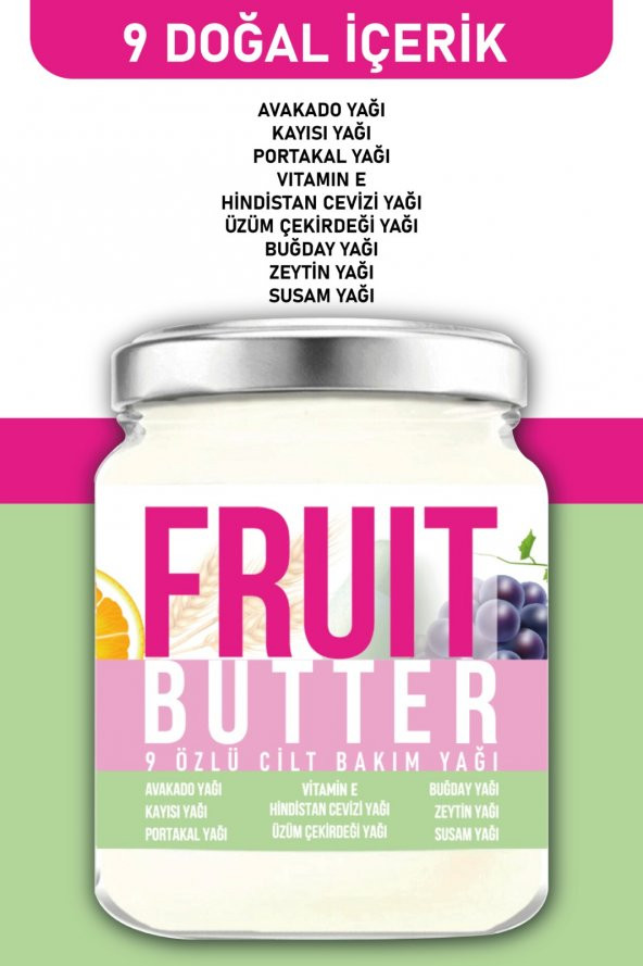 FRUIT BUTTER CİLT BAKIM YAĞI 190ml - Resim 2