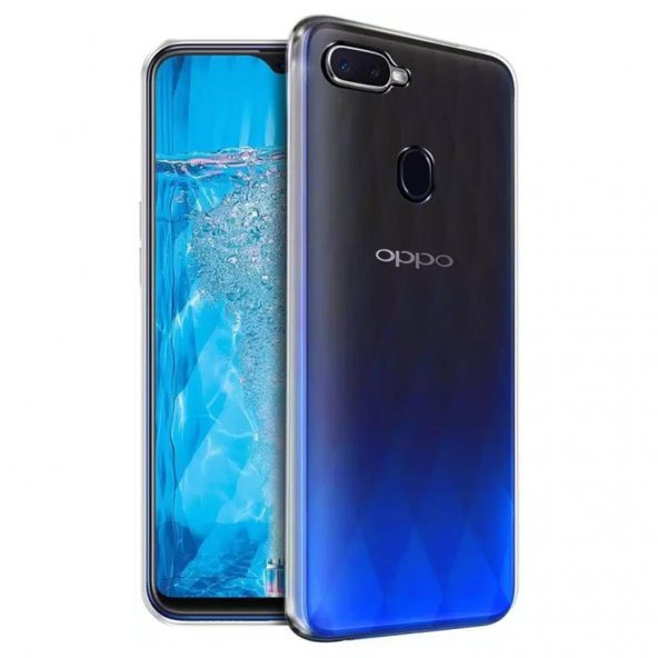 Oppo AX7 Kılıf Şeffaf Süper Silikon Kapak ürün görseli 1