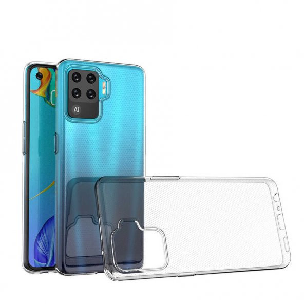 Oppo Reno 5 Lite Kılıf Şeffaf Süper Silikon Kamera Korumalı ürün görseli 1