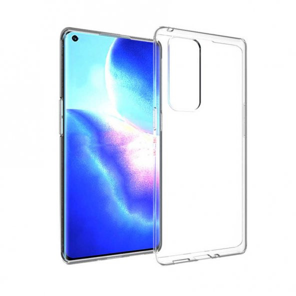 Oppo Reno 5 Pro 5G Kılıf Şeffaf Süper Silikon Kamera Korumalı ürün görseli 1