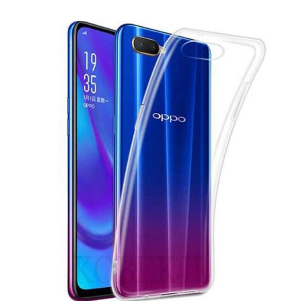 Oppo RX17 Neo Kılıf Şeffaf Süper Silikon Kamera Korumalı ürün görseli 1
