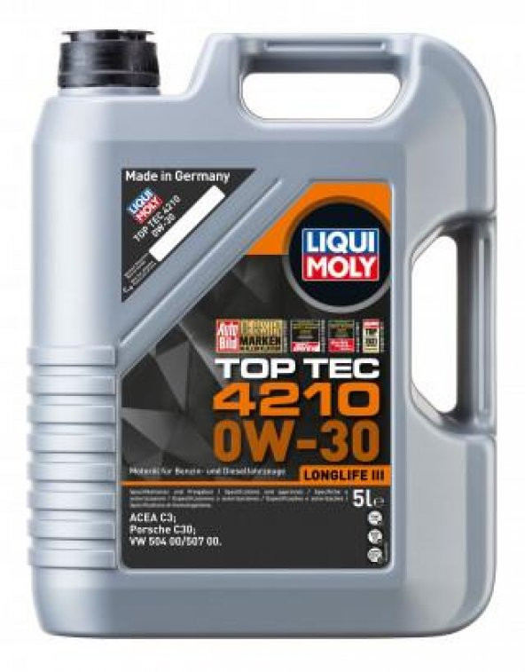 Liqui Moly Top Tec 4210 0w-30 Motor Yağı 5 Litre 21605 ürün görseli 1