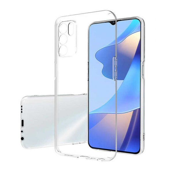 Oppo A16 Kılıf Şeffaf Süper Silikon Kapak ürün görseli 1