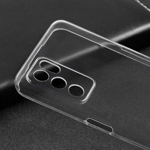 Oppo A16 Kılıf Şeffaf Süper Silikon Kapak - Resim 2