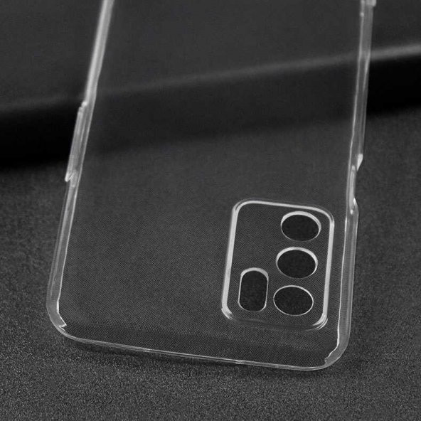 Oppo A16 Kılıf Şeffaf Süper Silikon Kapak - Resim 4