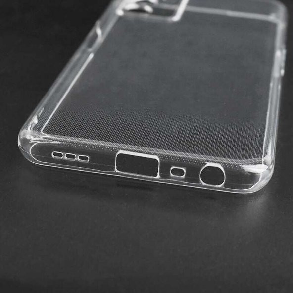 Oppo A16 Kılıf Şeffaf Süper Silikon Kapak - Resim 7