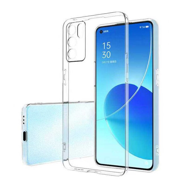 Oppo Reno 6 4G Kılıf Şeffaf Süper Silikon Kapak ürün görseli 1