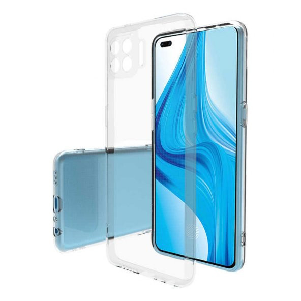 Oppo A73 Kılıf Şeffaf Süper Silikon Kapak - Resim 2