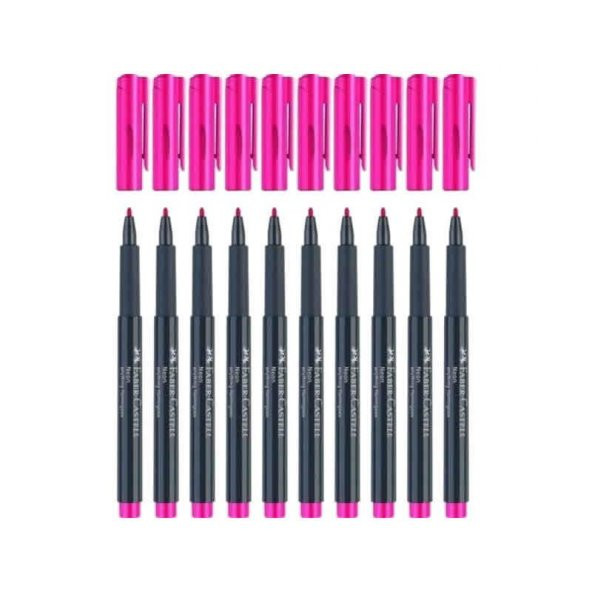FABER NEON MARKOR PEMBE 10 LU ürün görseli 1