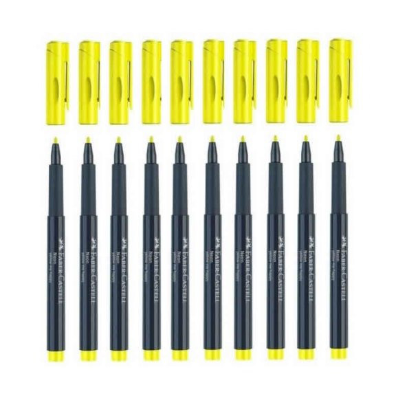 FABER NEON MARKOR SARI 10 LU ürün görseli 1