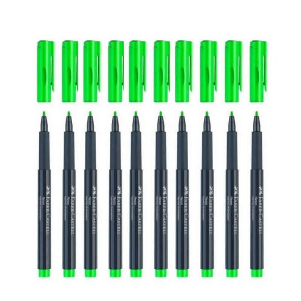 FABER NEON MARKOR YESIL 10 LU ürün görseli 1