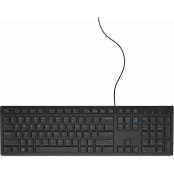 DELL Multimedia Keyboard-KB216 US International QWERTY Black 580-ADHK ürün görseli 1