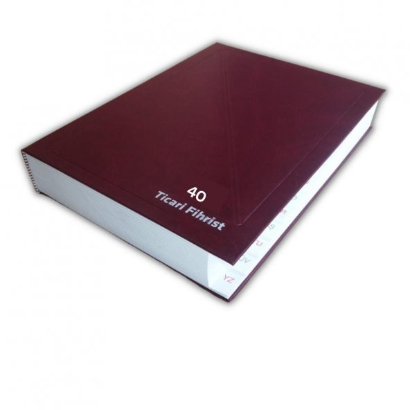 Firhist Ticari 40lı 20x28 Bordo Cilt Bezli 1 Adet Artlantis Ticari Firhist Bordo 20*28 ürün görseli 1