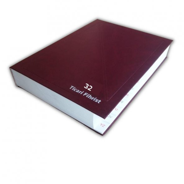 Fihrist Ticari 32li 20x28 Bordo Cilt Bezli 1 Adet Artlantis Ticari Firhist Bordo 20*28 ürün görseli 1