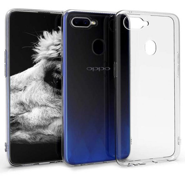 Oppo AX7 Kılıf Şeffaf Süper Silikon Kapak ürün görseli 1