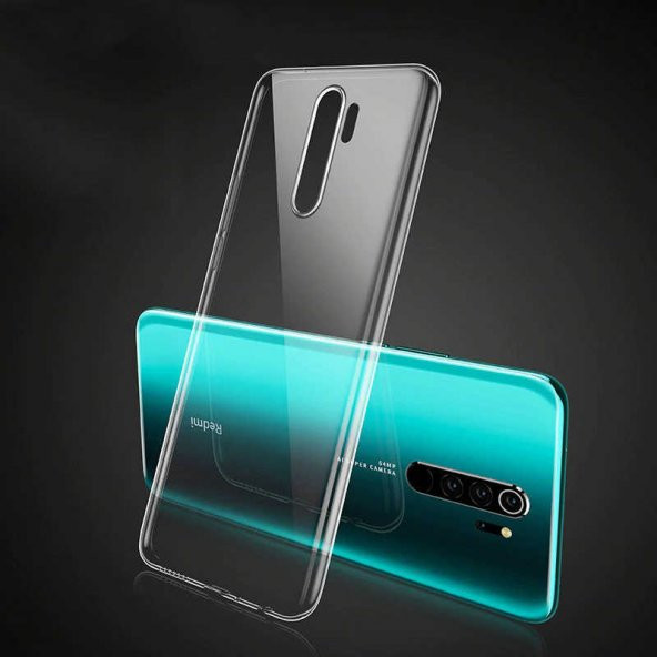 Xiaomi Redmi Note 8 Pro Kılıf Şeffaf Süper Silikon Kapak ürün görseli 1