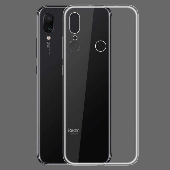 Xiaomi Redmi Note 7 Kılıf Şeffaf Süper Silikon Kapak - Resim 6