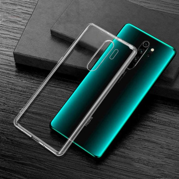 Xiaomi Redmi Note 8 Pro Kılıf Şeffaf Süper Silikon Kapak - Resim 4