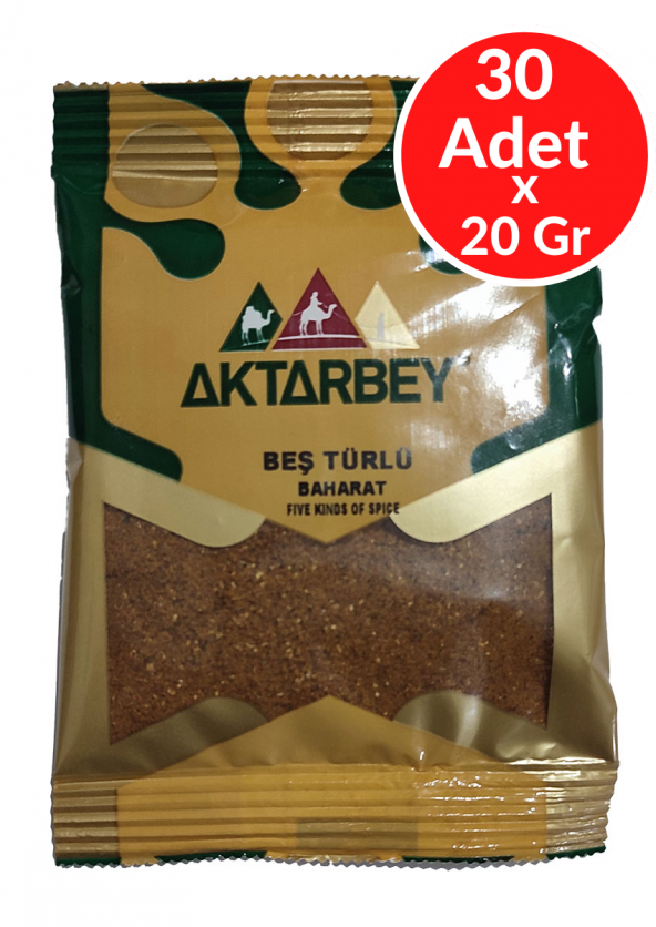 Aktarbey Beş Türlü Baharat Kutu 30 Adet x 20 Gr ürün görseli 1