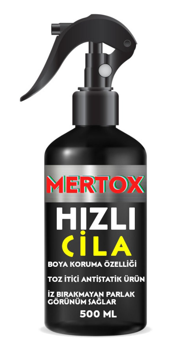 MERTOX ARAÇ ARABA OTOMOBİL OTO HIZLI CİLA SPREY 500ML KAPORTA BAKIM PARLATMA CİLASI TEMİZLEME ÜRÜNLERİ MALZEMELERİ ürün görseli 1