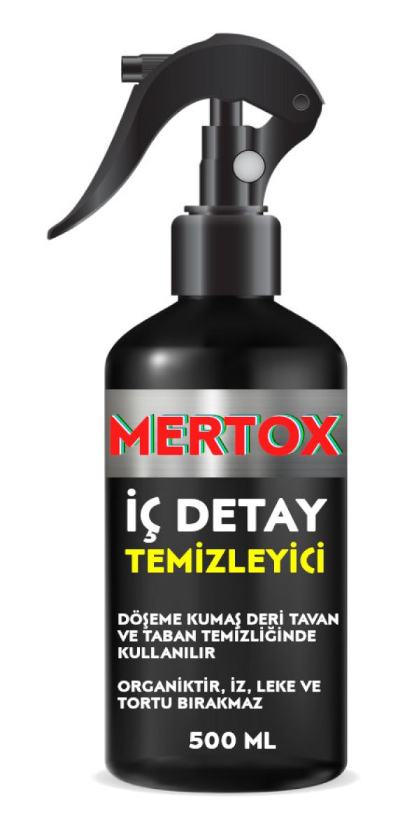 MERTOX ARAÇ ARABA OTOMOBİL OTO İÇ DETAY KOLTUK DERİ VİNİL DÖŞEME TEMİZLEYİCİ SPREY 500ML  ÜRÜNLERİ MALZEMELERİ ürün görseli 1