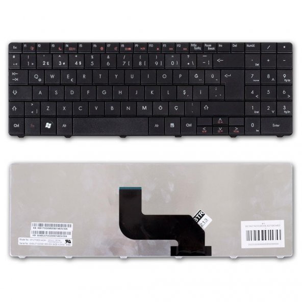 Packard Bell EasyNote TJ65, TJ75, TR85, TR86 Klavyesi (Siyah TR) nk-kr30508s-285505 ürün görseli 1