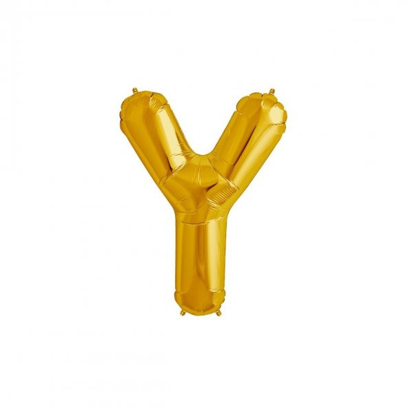 Harf Folyo Balon Büyük Boy Metalik Altın Y Harfi Folyo Balon Metalik - 100 cm ürün görseli 1