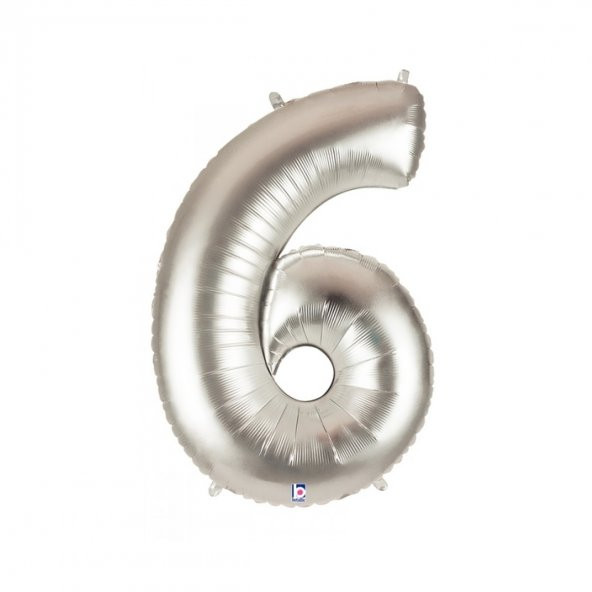 Rakam Folyo Balon Metalik - 6 Yaş Folyo Balon Metalik - 6 Yaş Balonu ürün görseli 1