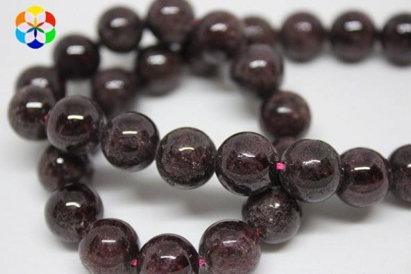 Lal (Granat) (Garnet) Taşı Dizi 10mm ürün görseli 1