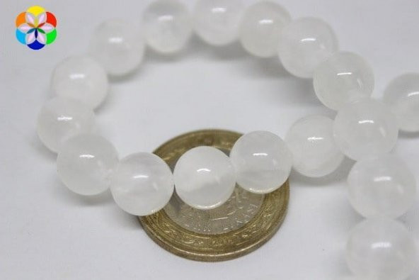 Selenit Taşı Dizi 10mm - Resim 3