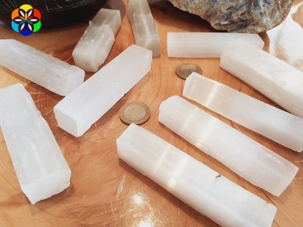 Selenit Taşı Çubuk Kütle (80-99 gram) ürün görseli 1
