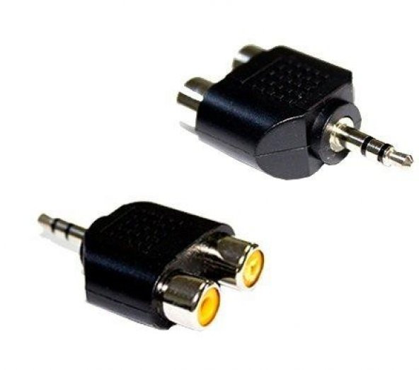 Digielektro 2 Rca Dişi - 3.5mm Stereo Erkek Çevirici Dönüştürücü ürün görseli 1