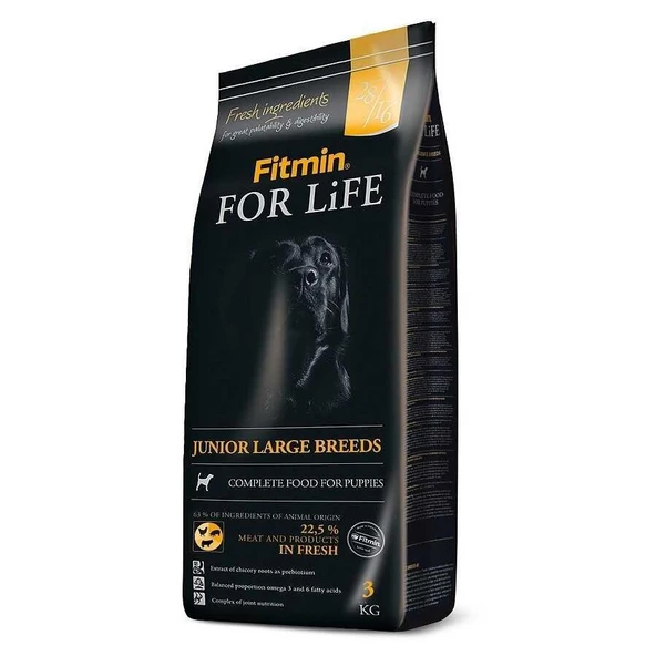 Fitmin For Life %22,5 Taze Tavuk Etli Büyük Irk Köpek Maması 3 Kg ürün görseli 1