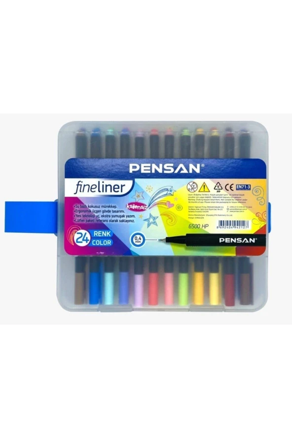 Pensan Fineliner 0.4 Mm Yeni Teknoloji Uç 24 Farklı Renk ürün görseli 1