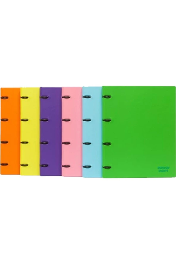 Önder Rainbow Colors A4 4 Halka Öğrenci Klasörü Mor ürün görseli 1