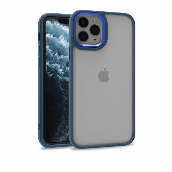 Gpack Apple iPhone 12 Pro Kılıf Flora Sert Silikon Arkası Cam Şeffaf - Resim 5
