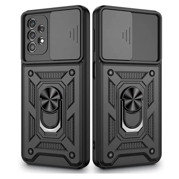 Gpack Samsung Galaxy A53 Kılıf Sert Silikon Tank Aramid Sürgülü Vega Yüzüklü ürün görseli 1