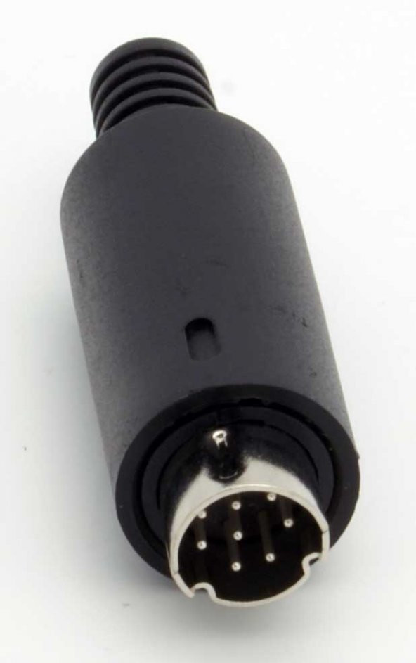 Mini Din Erkek Konnektör - 8 Pin ürün görseli 1