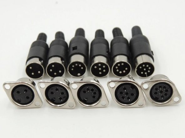 Din Panel Tipi Dişi Konnektör - Sık 5 Pin - Resim 2