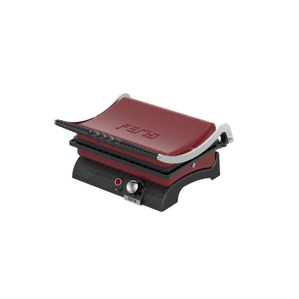 Feris FT3011 12 Dilim Bordo 1800 W Döküm Büfe Tipi Tost Makinesi ürün görseli 1