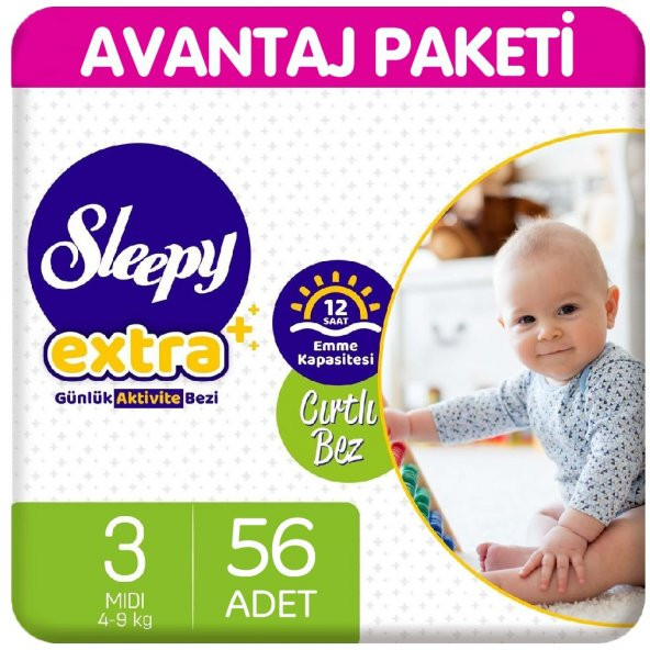 Sleepy Extra Günlük Aktivite Bezi 3 Beden 56 Adet ürün görseli 1
