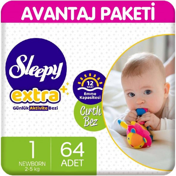 Sleepy Extra Günlük Aktivite Bezi 1 Beden 64 Adet ürün görseli 1