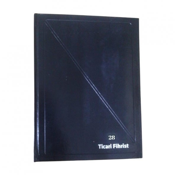 Fihrist Ticari 28li 20x28 Siyah Cilt Bezli 1 Adet Artlantis Ticari Firhist Siyah 20*28 ürün görseli 1