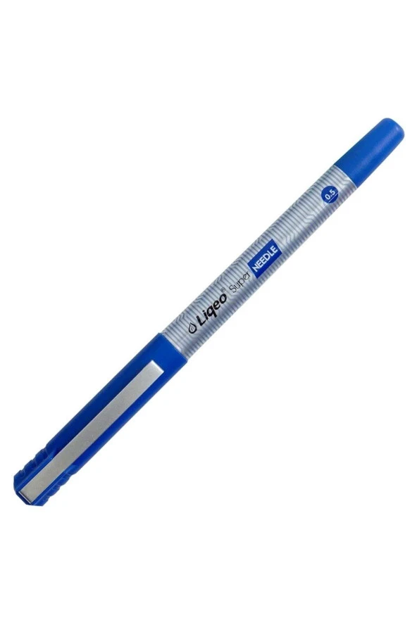Liqeo Super Needle İğne Uçlu Roller Kalem Mavi 0.5 mm (12 Li Paket) ürün görseli 1