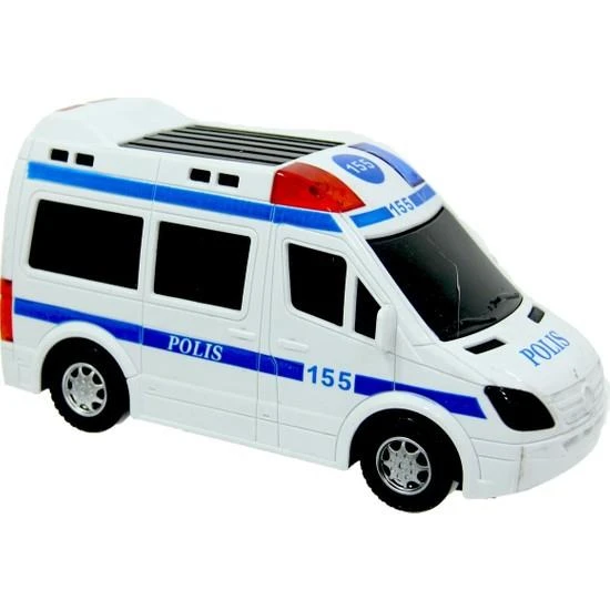 Prestij Oyuncak Sesli Işıklı Hareketli Çarp Dön 112 Polis İmdat Araç Oyuncak Polis Minibüs 155 ürün görseli 1