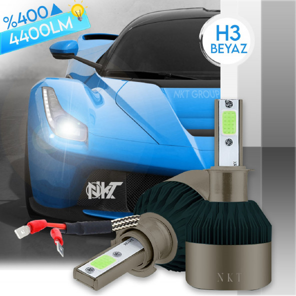 H3 White Beyaz Led Xenon Far Ledi Led Zenon Far Ampulü ürün görseli 1