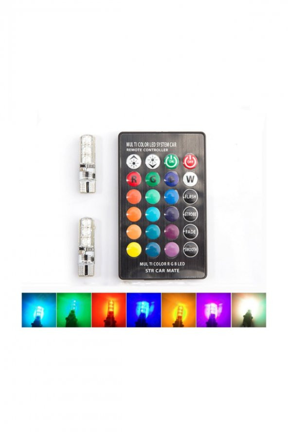 Uzaktan Kumandalı Silikon 6x2 T10 Ledli Ampul / Laam312 ürün görseli 1