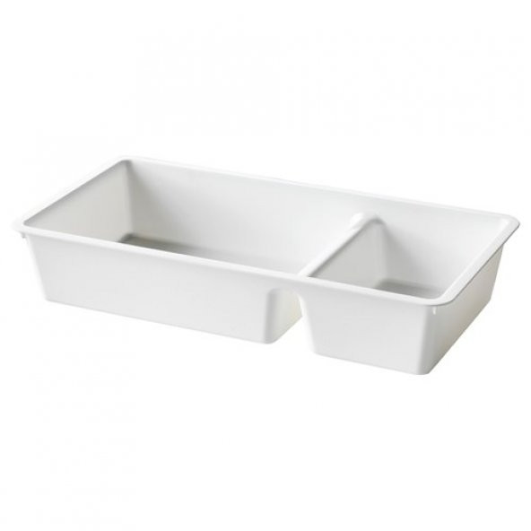 Çok Amaçlı Beyaz Kutu IKEA Bölmeli MeridyenDukkan  33x17 cm Her Alanda Kullanım ürün görseli 1